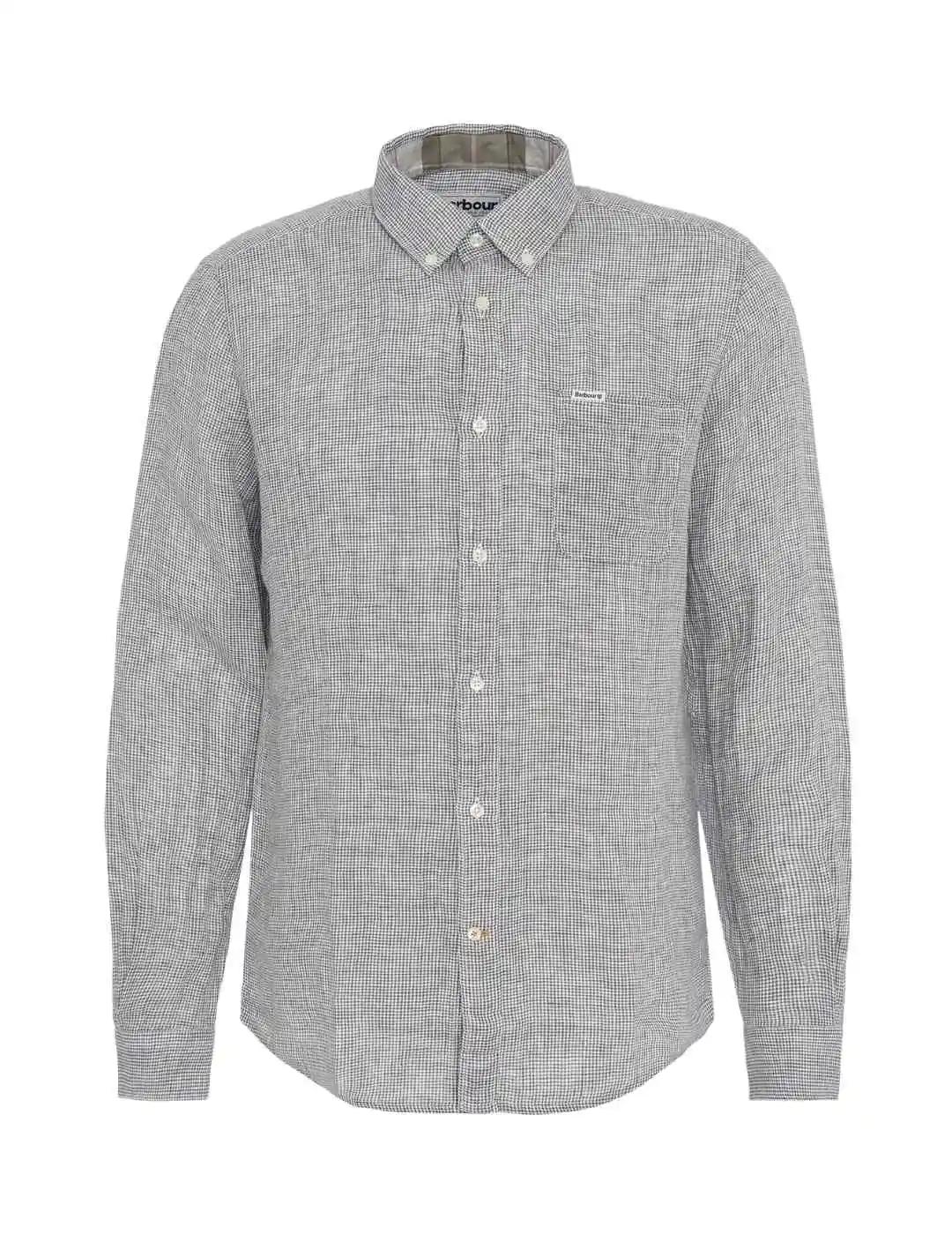 Barbour Camisa Linton Tailored Shirt Verde hombre