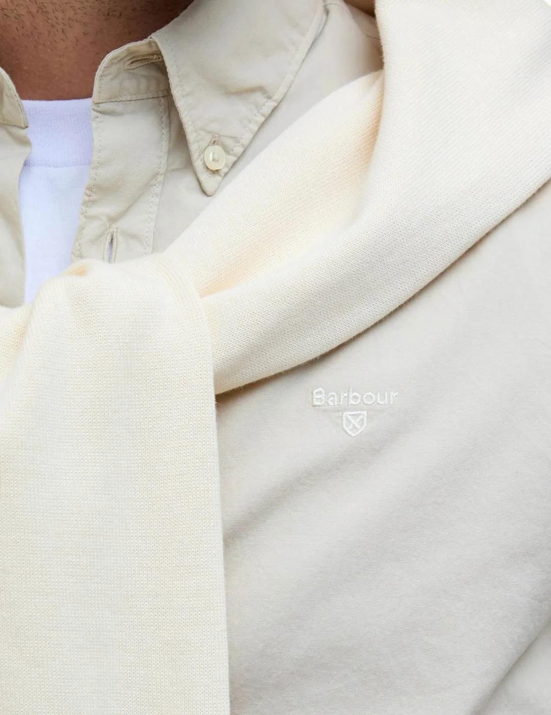 Barbour Camisa Garment Dyed Tailored Beige hombre