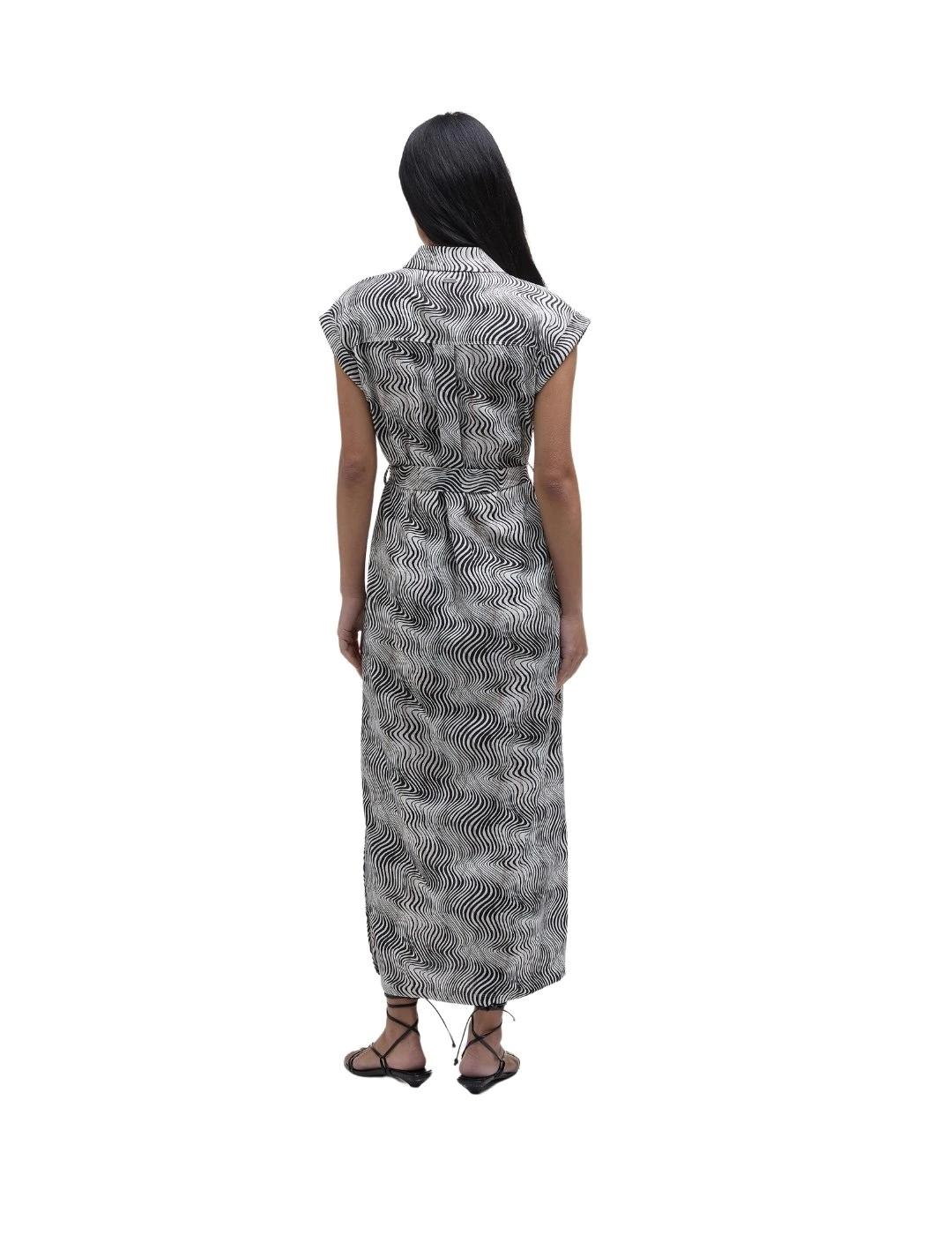 Barbour Romy Maxi Dress Estampado negro mujer