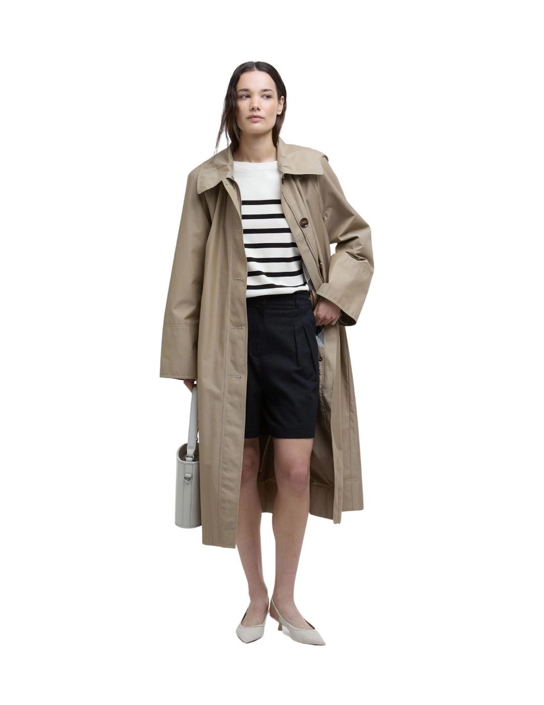 Barbour Jersey Renfew Crew neck Rayas negras mujer