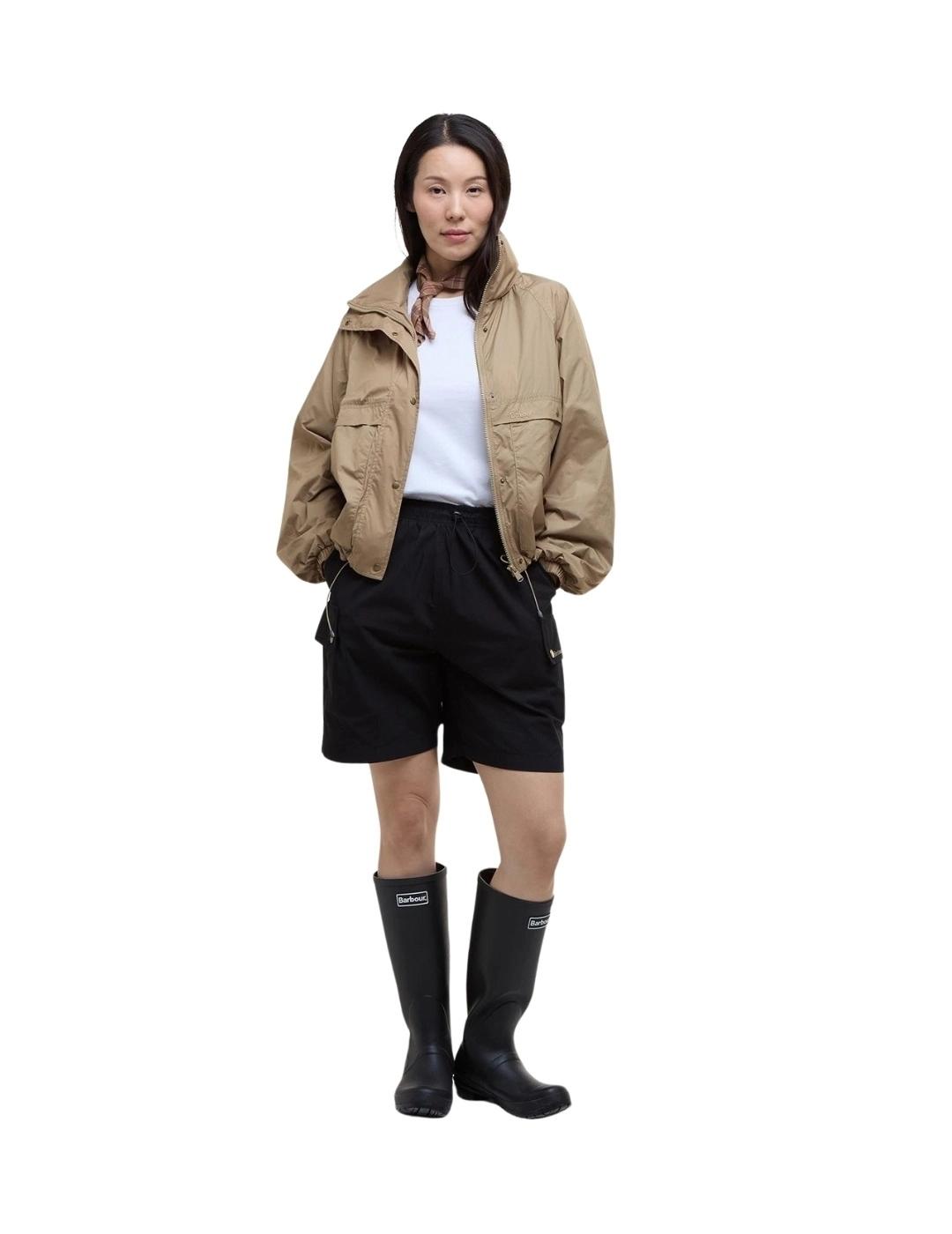 Barbour Chaqueta Greer Showerproof Beige mujer