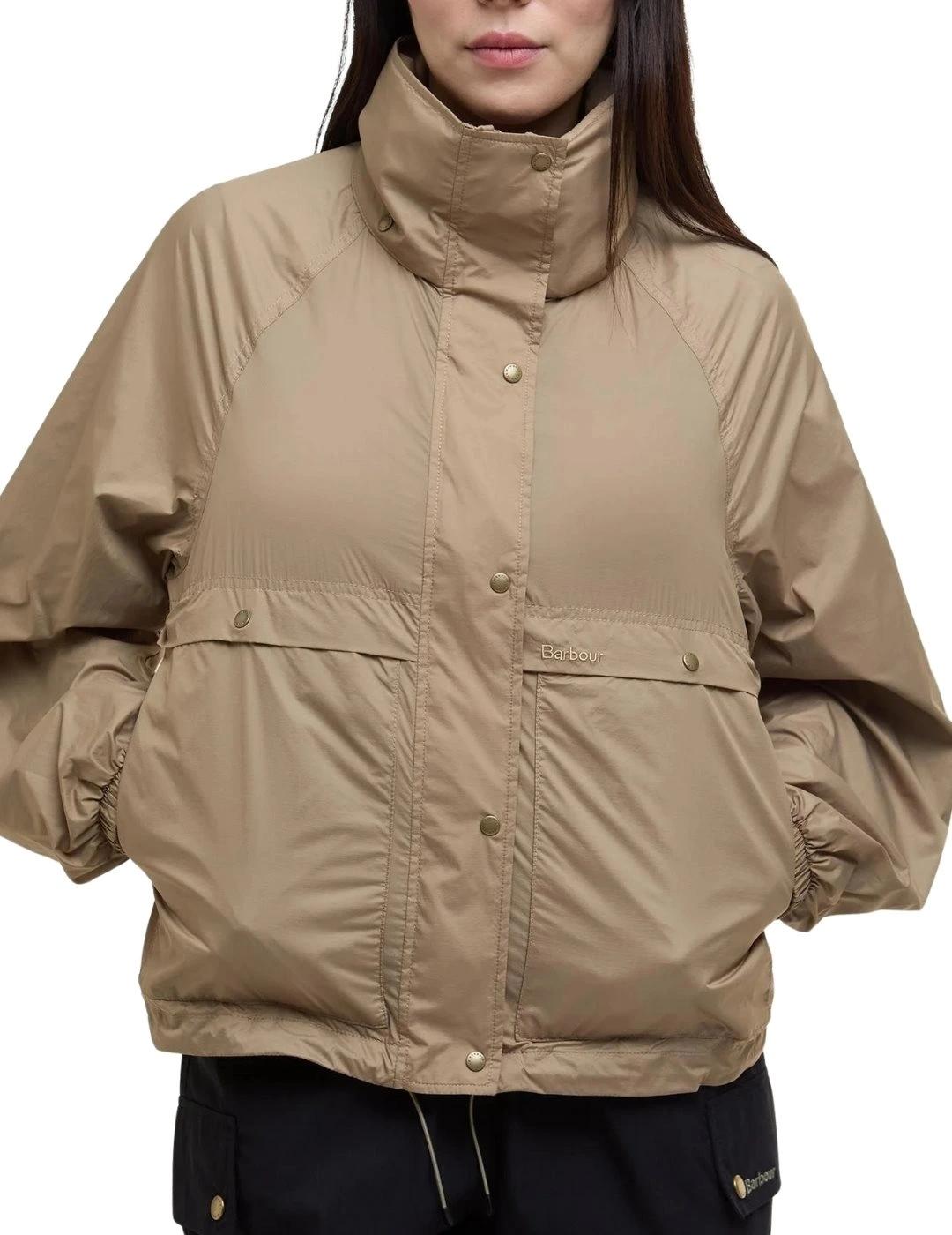Barbour Chaqueta Greer Showerproof Beige mujer