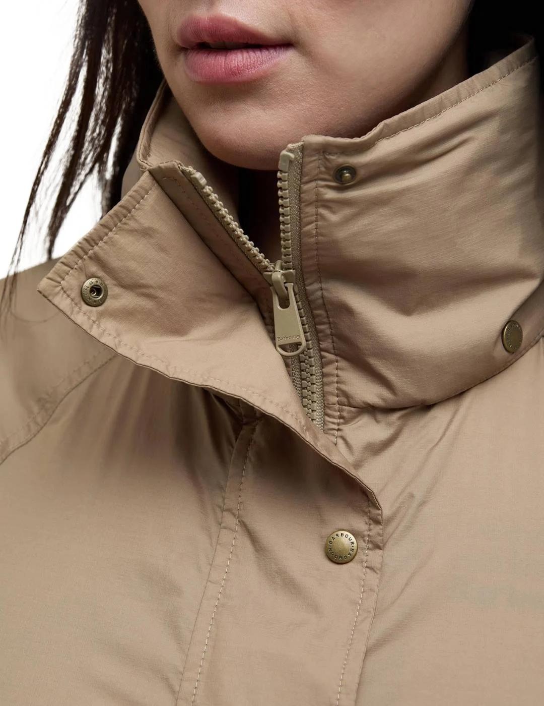 Barbour Chaqueta Greer Showerproof Beige mujer