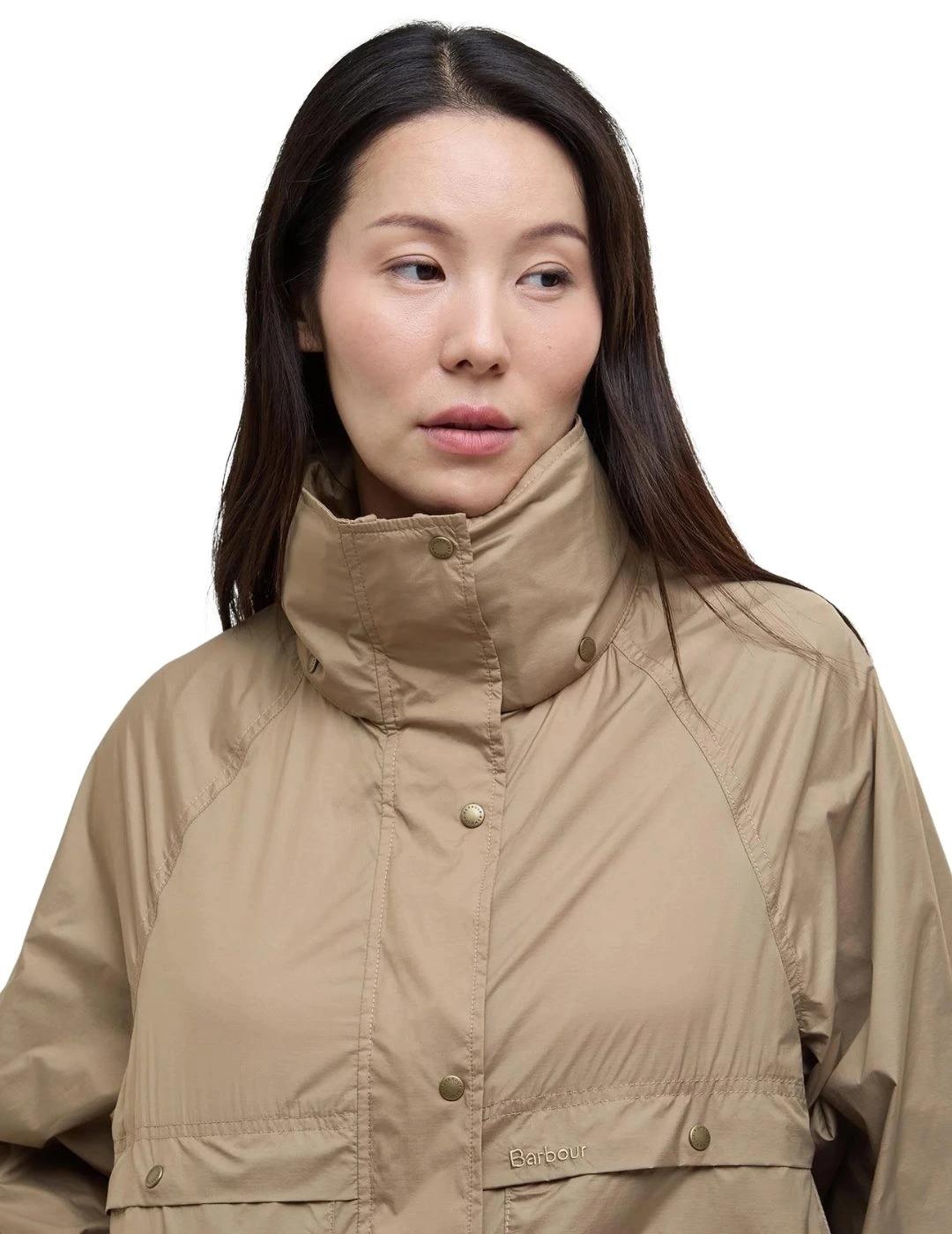 Barbour Chaqueta Greer Showerproof Beige mujer