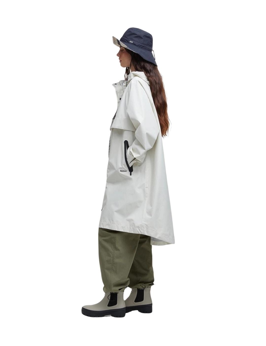 Barbour Parka Jayla Waterproof Blanca mujer