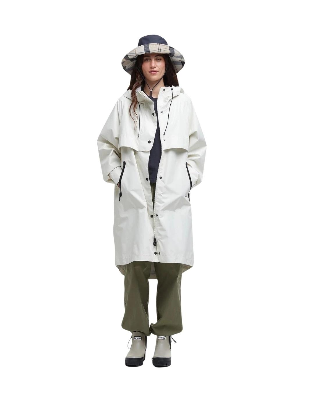 Barbour Parka Jayla Waterproof Blanca mujer