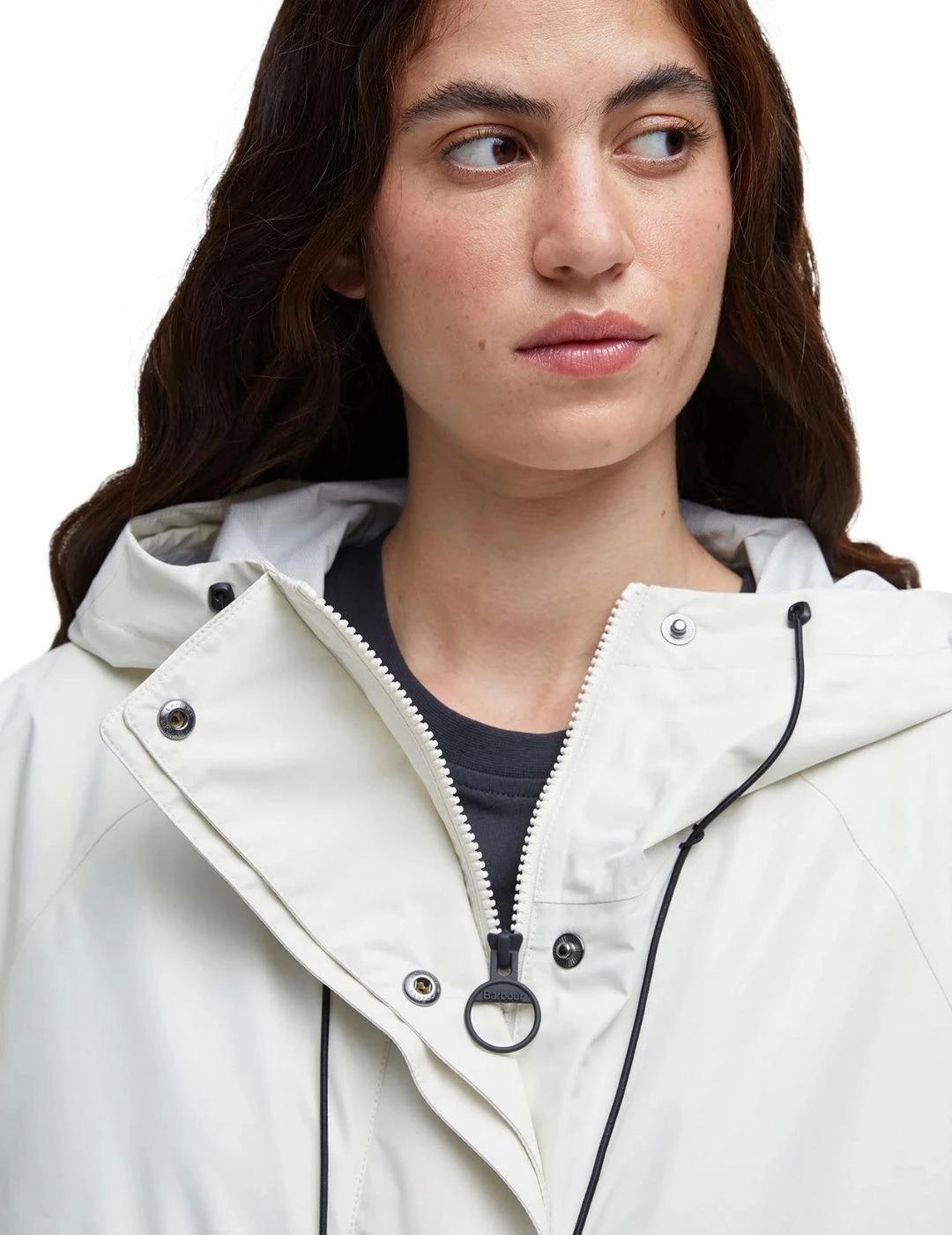Barbour Parka Jayla Waterproof Blanca mujer