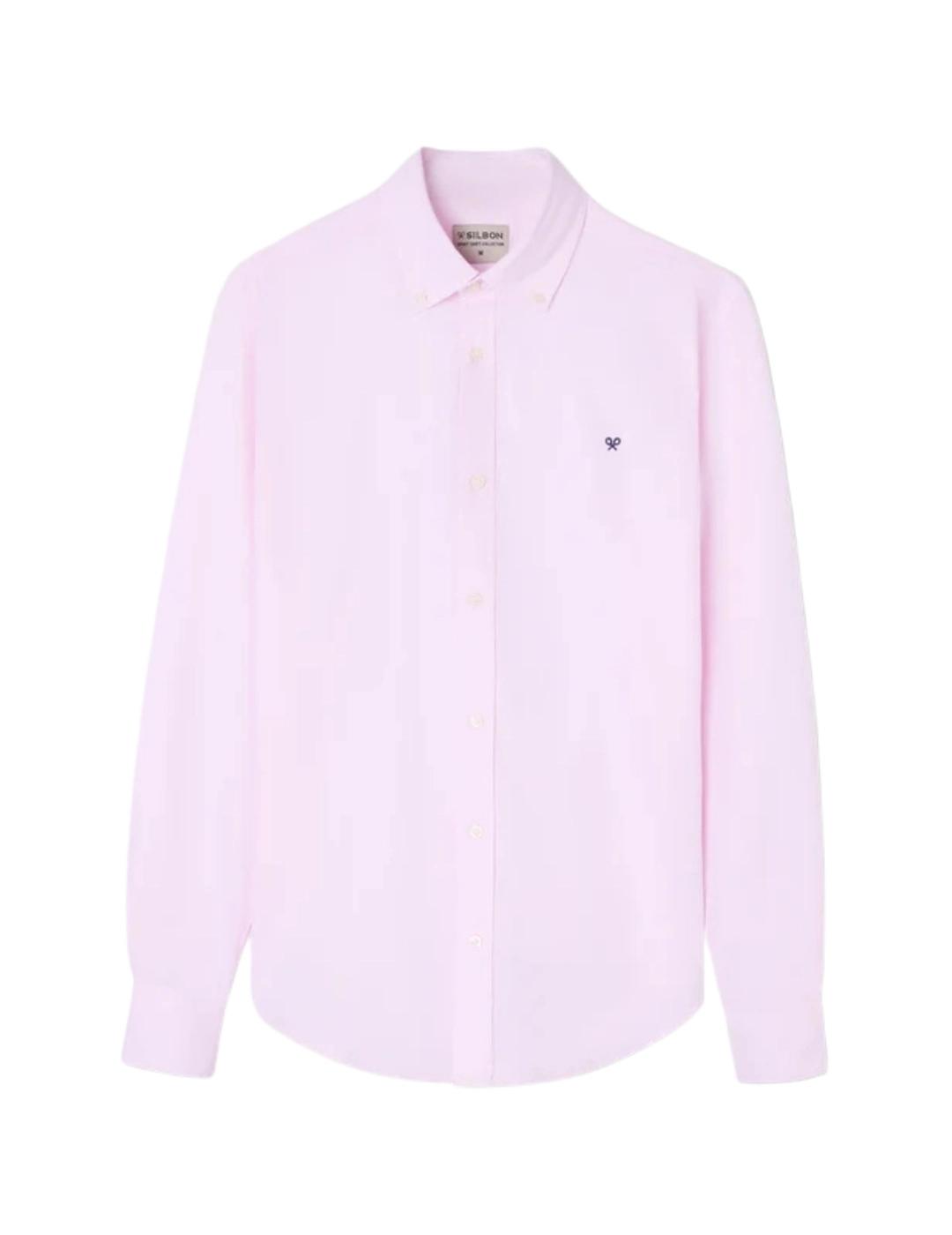 Silbon Camisa Sport Oxford Rosa