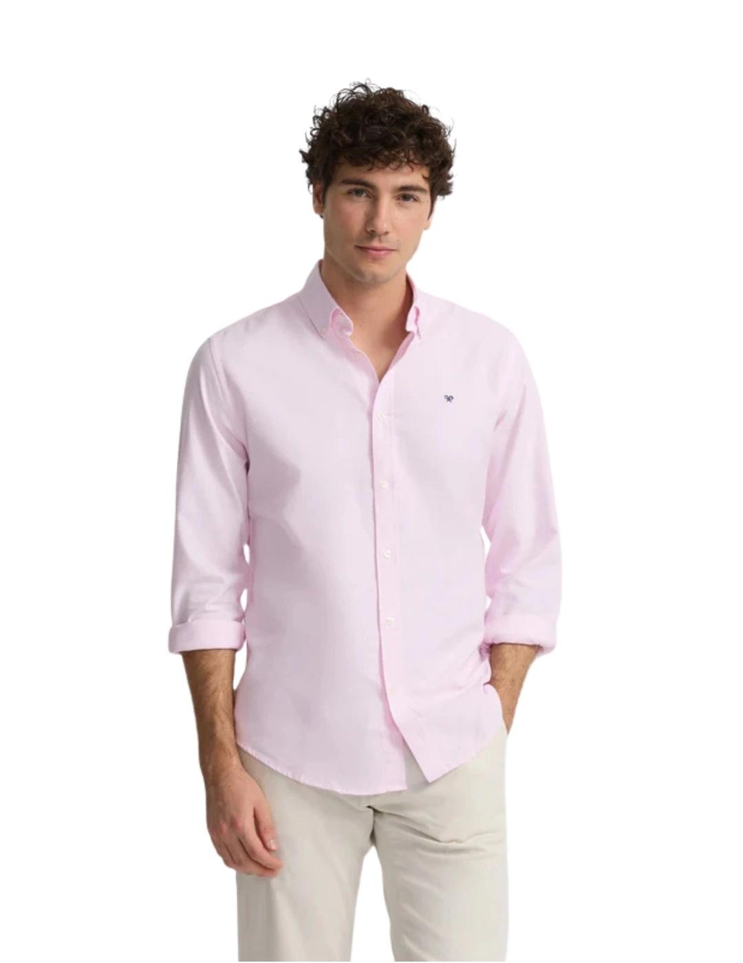 Silbon Camisa Sport Oxford Rosa