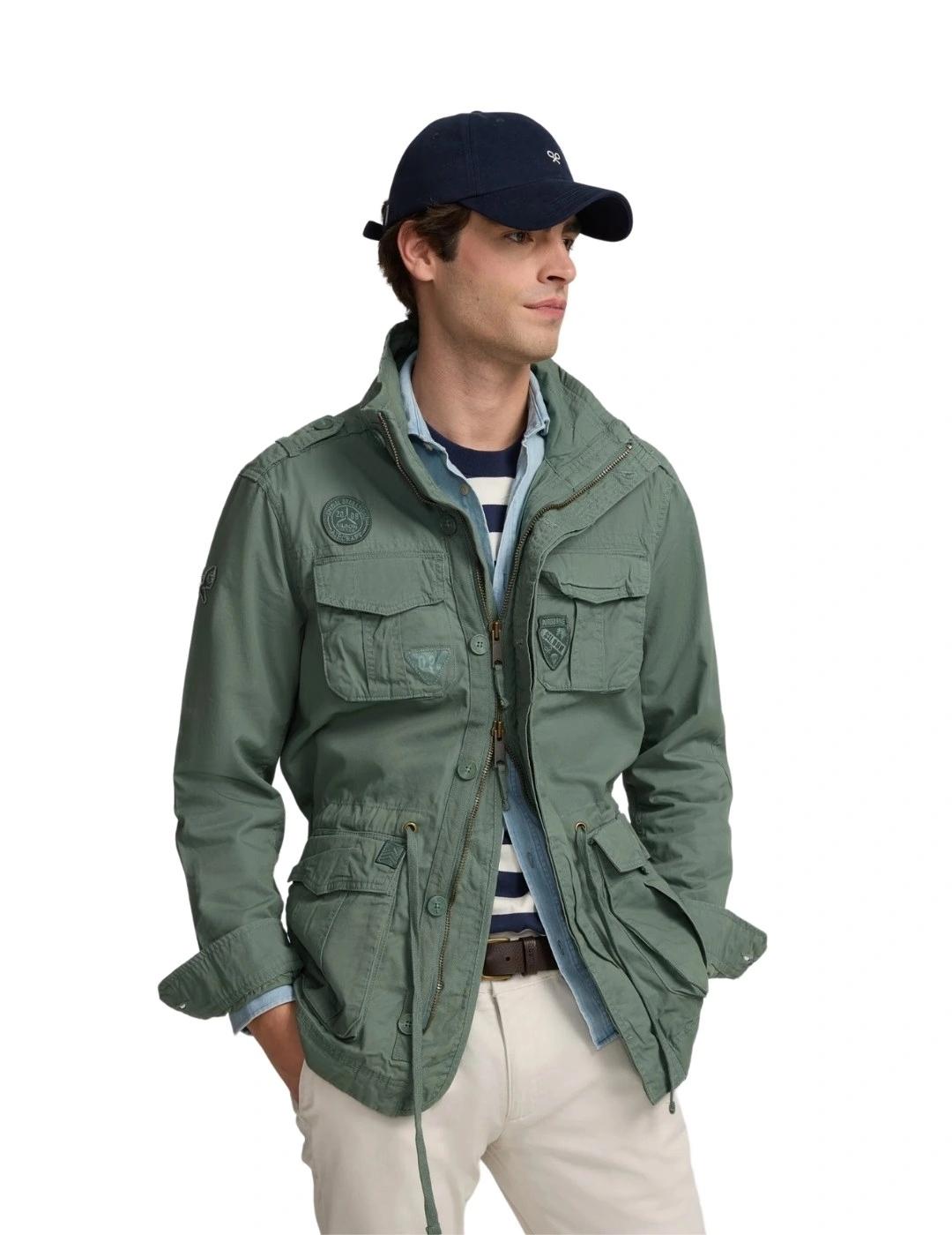 Silbon Parka Military Garment Dye Verde