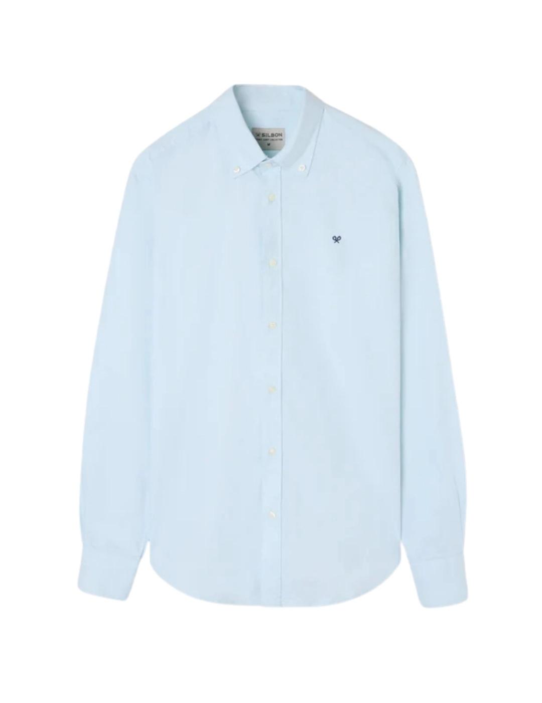 Silbon Camisa Sport Oxford Lisa Verde Claro