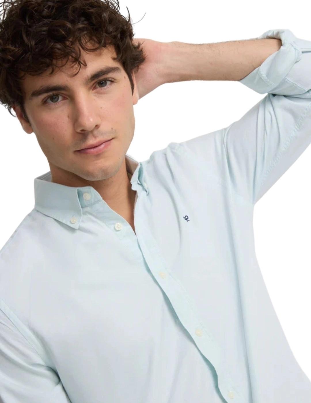 Silbon Camisa Sport Oxford Lisa Verde Claro