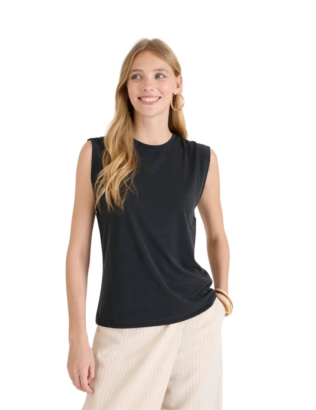 Naf Naf Camiseta Rony negro