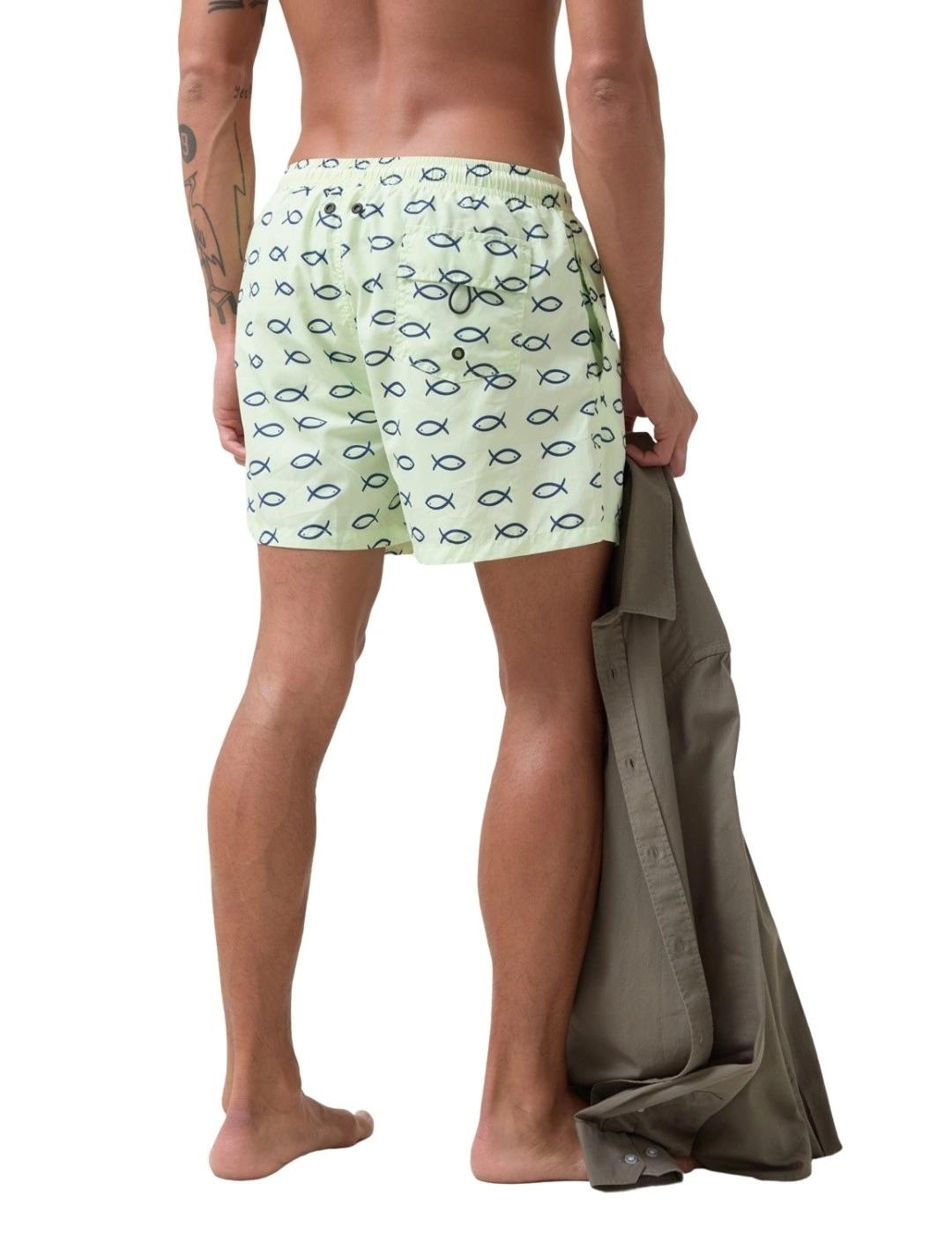 Altonadock Bañador amarillo peces azules