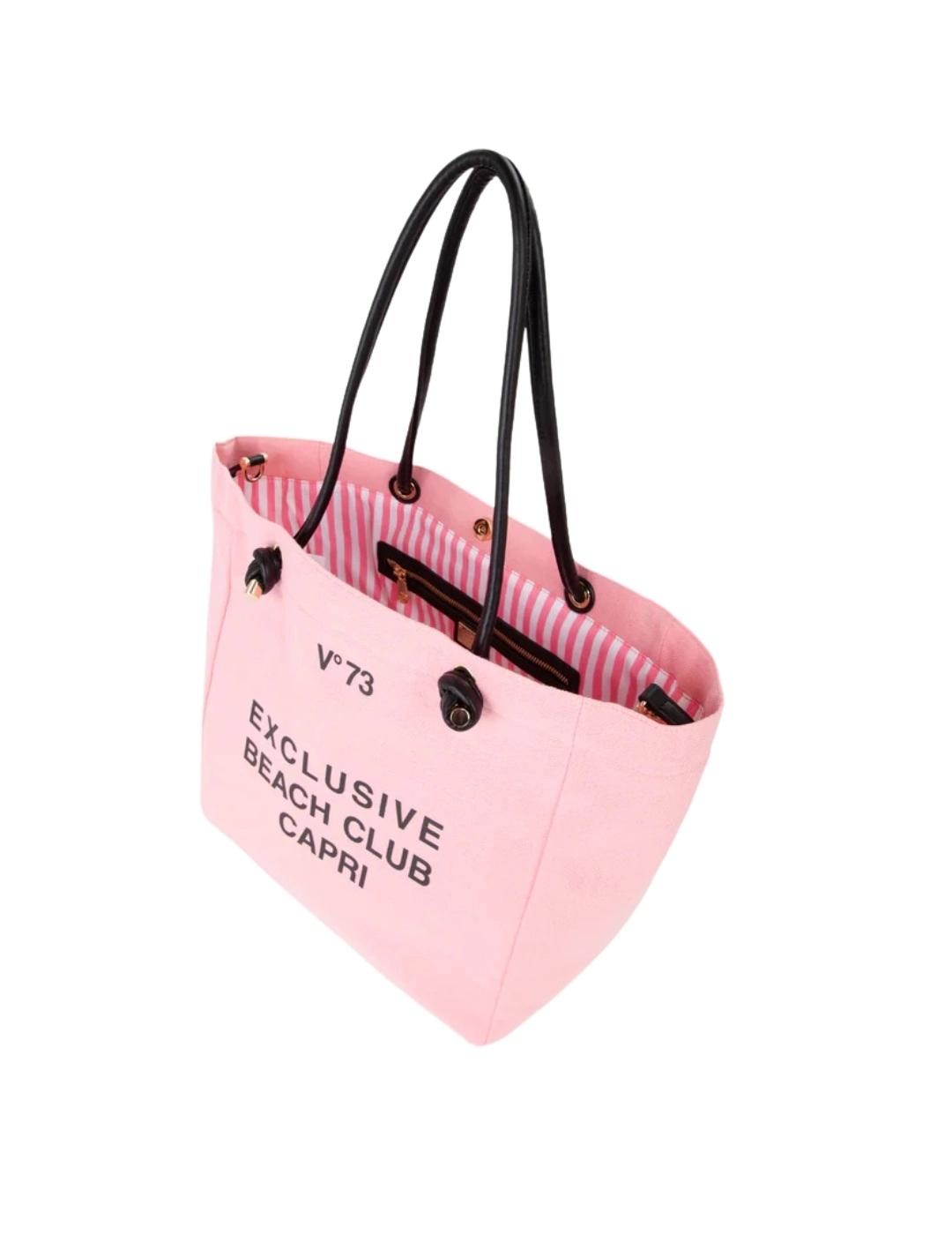 Vº73 Bolso Shopping BEACH CLUB Rosa