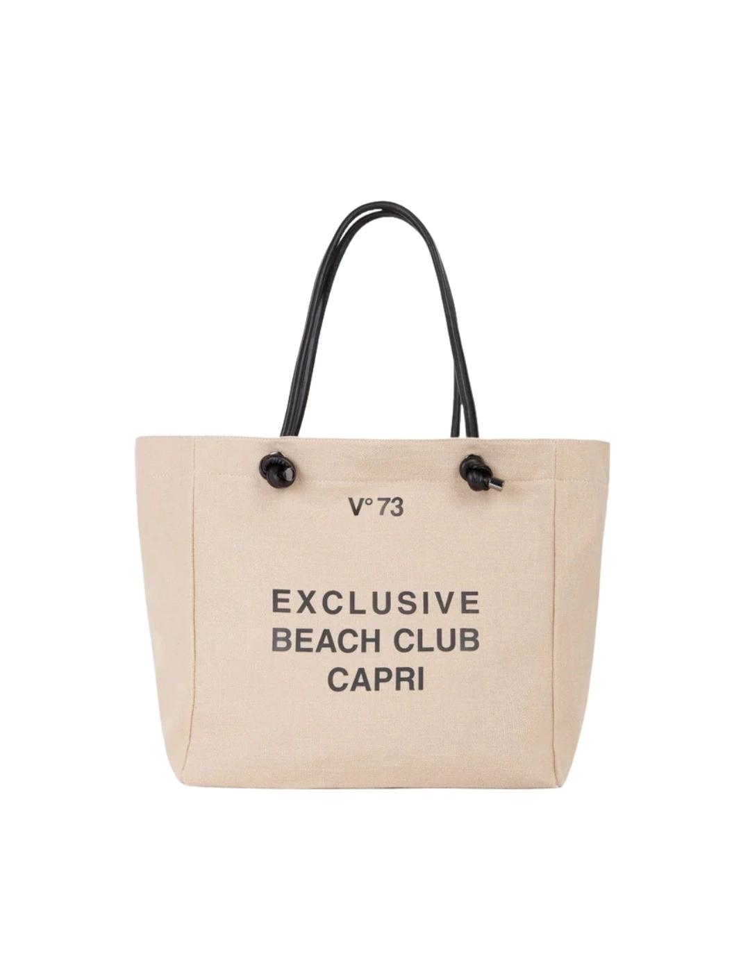 Vº73 Bolso Shopping BEACH CLUB Beige
