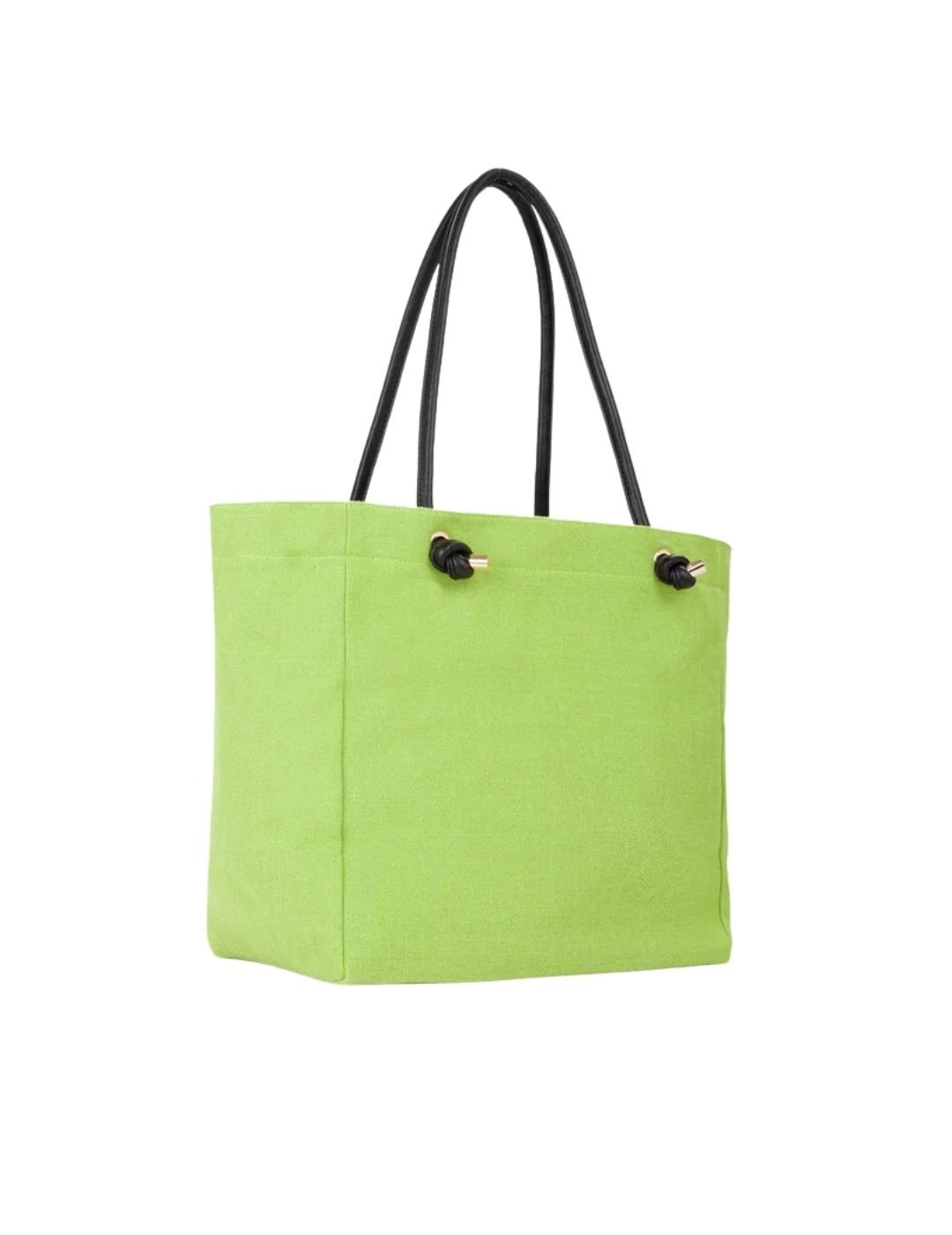 Vº73 Bolso Shopping BEACH CLUB Verde pistacho