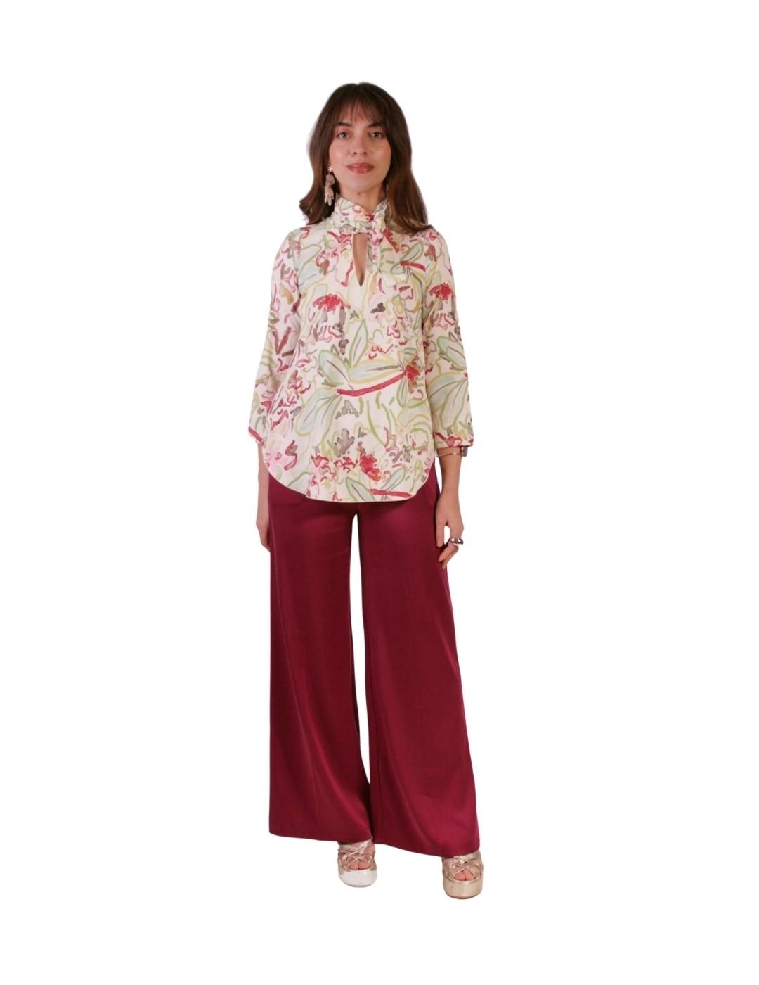 PAROLE Blusa lazada estampada