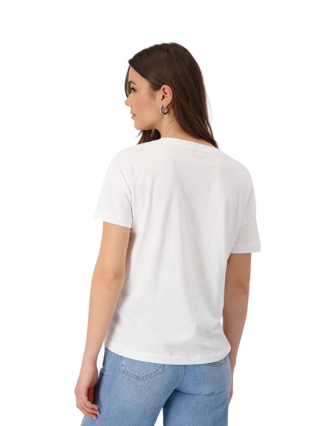 Monari Camiseta Blanca con dibujo