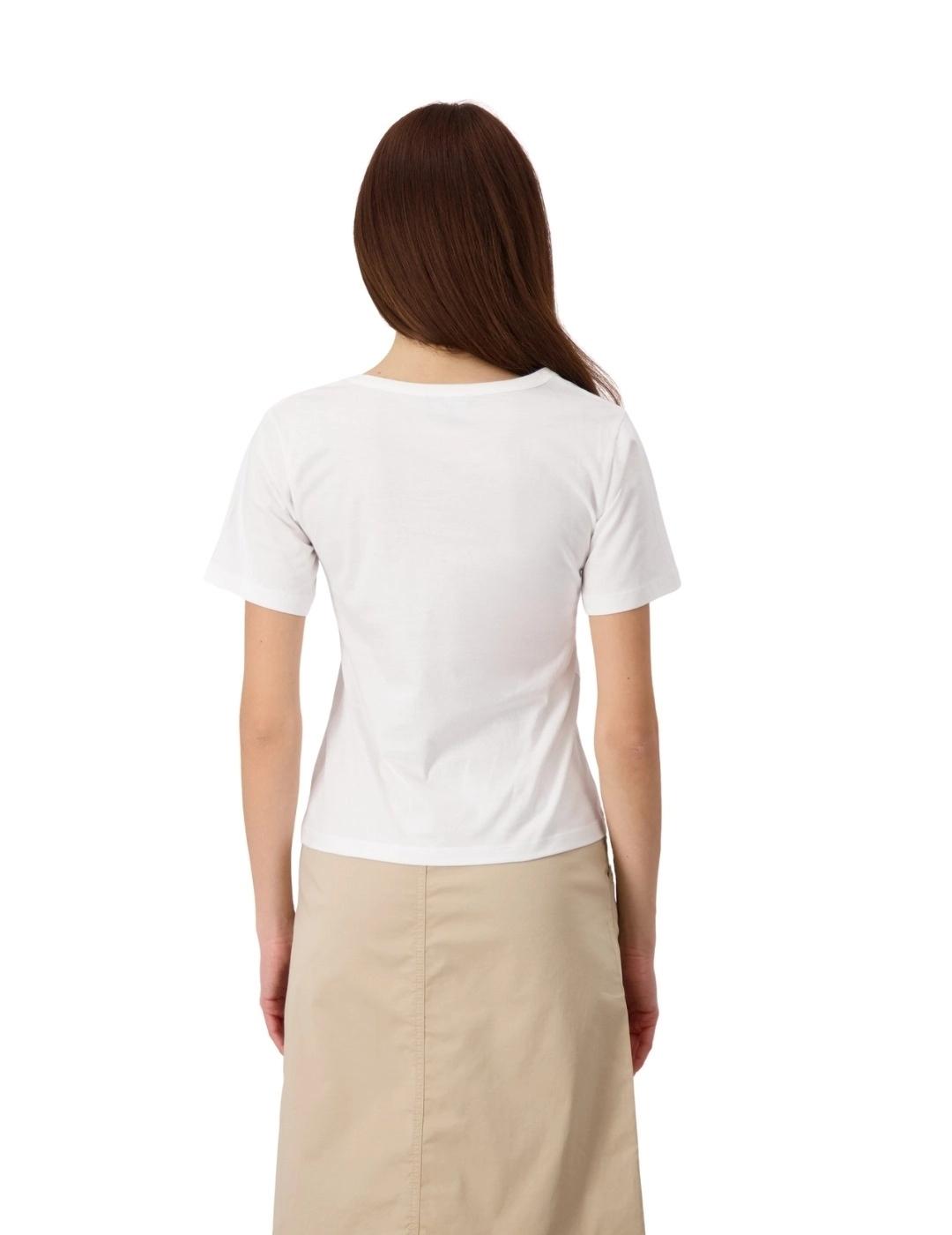 Monari Camiseta Blanca detalle plata