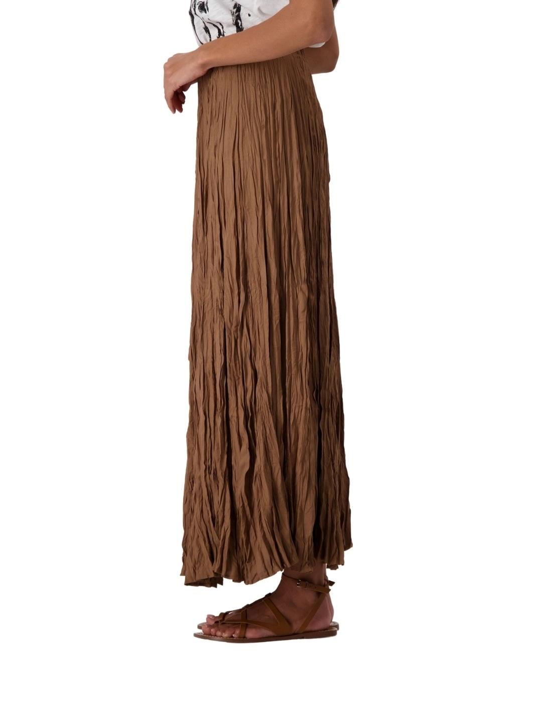 Monari Falda larga fluida Marrón
