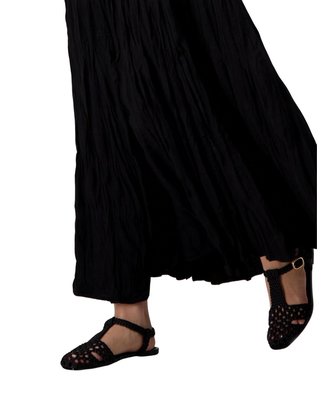 Monari Falda larga fluida Negra