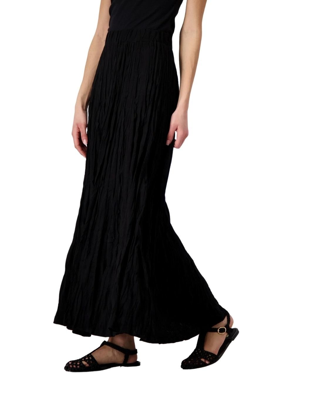Monari Falda larga fluida Negra
