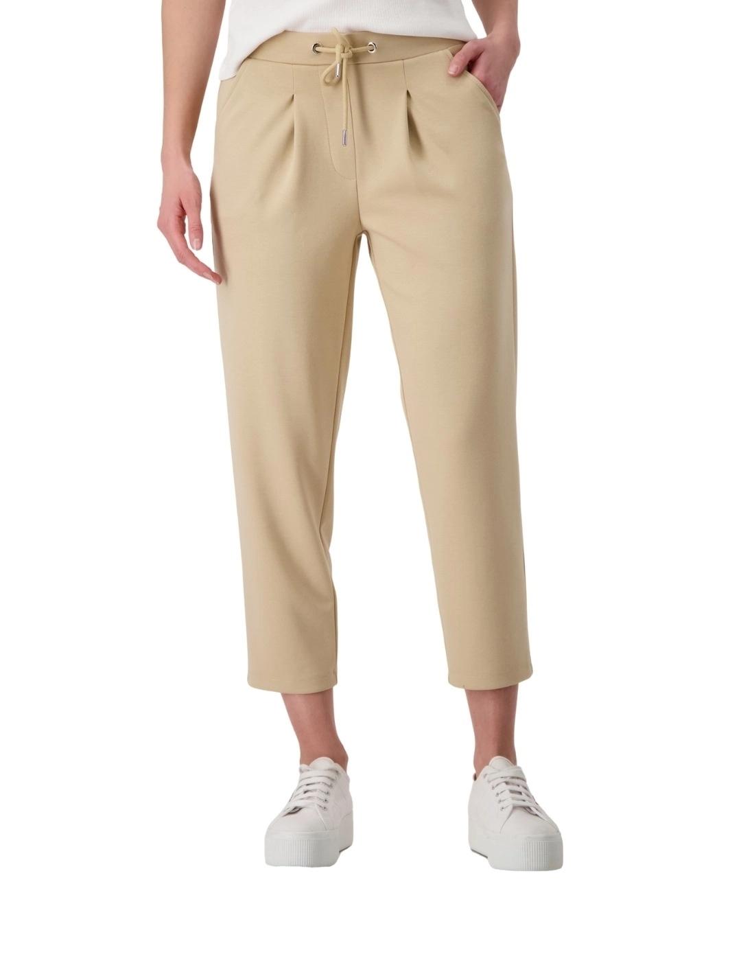 Monari Pantalones elásticos Camel