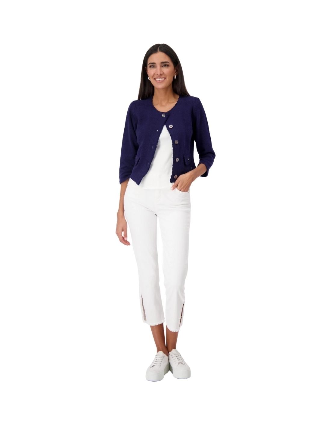 Monari Cazadora corta azul marino