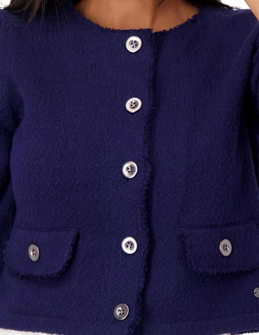 Monari Cazadora corta azul marino