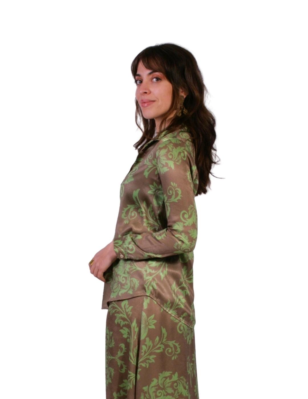 PAROLE Camisa estampada verde