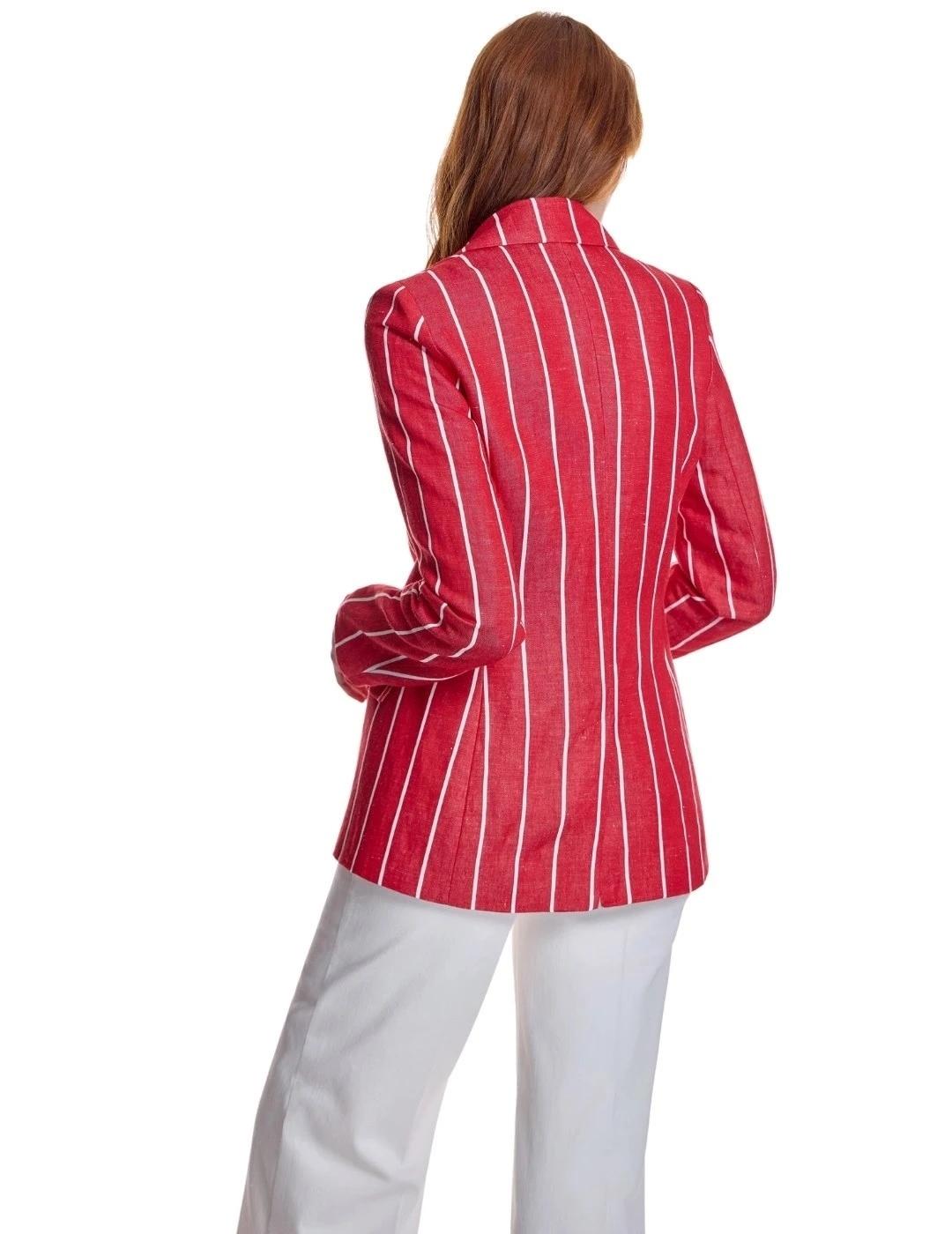 Alba Conde Americana Roja de rayas