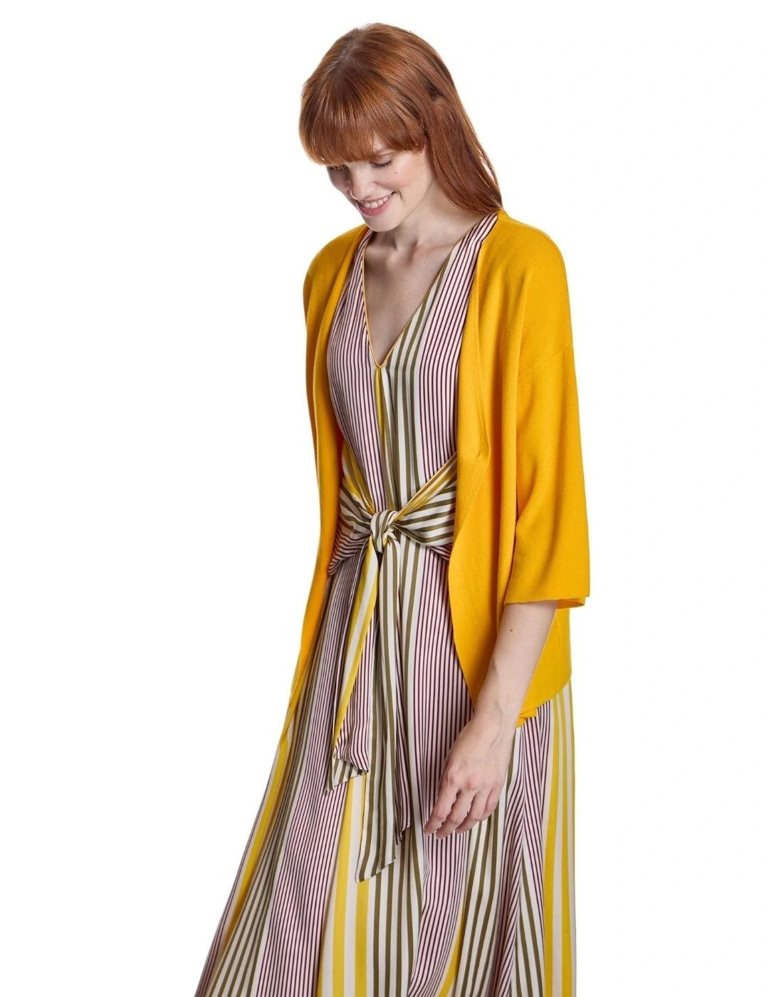 Alba Conde Vestido de rayas Multicolor