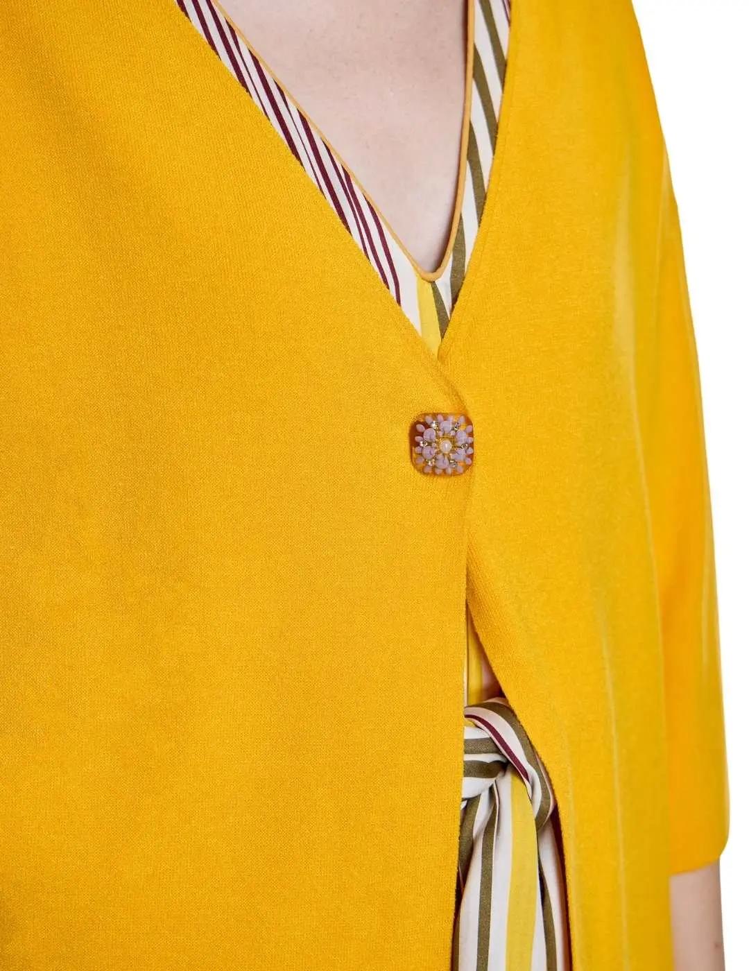 Alba Conde Chaqueta de punto Amarilla