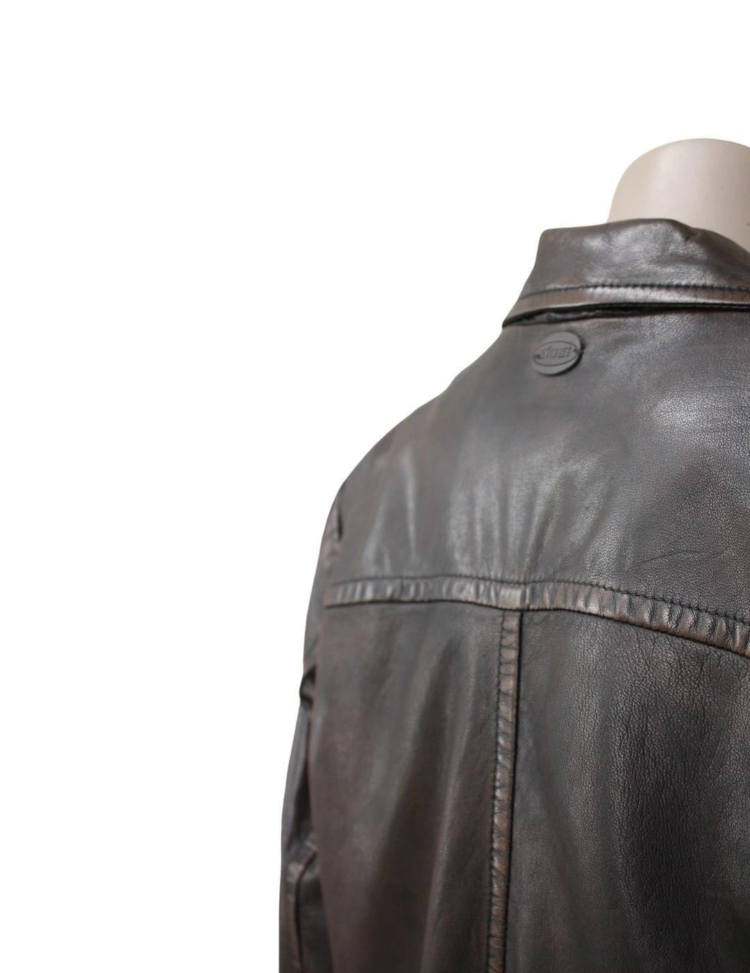 SIOSI Americana de piel marrón Miu Vella