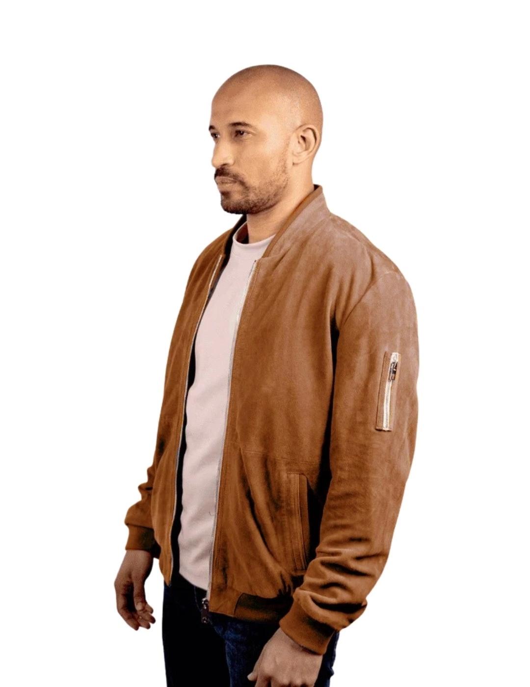 TORRAS Cazadora Ante Marrón hombre