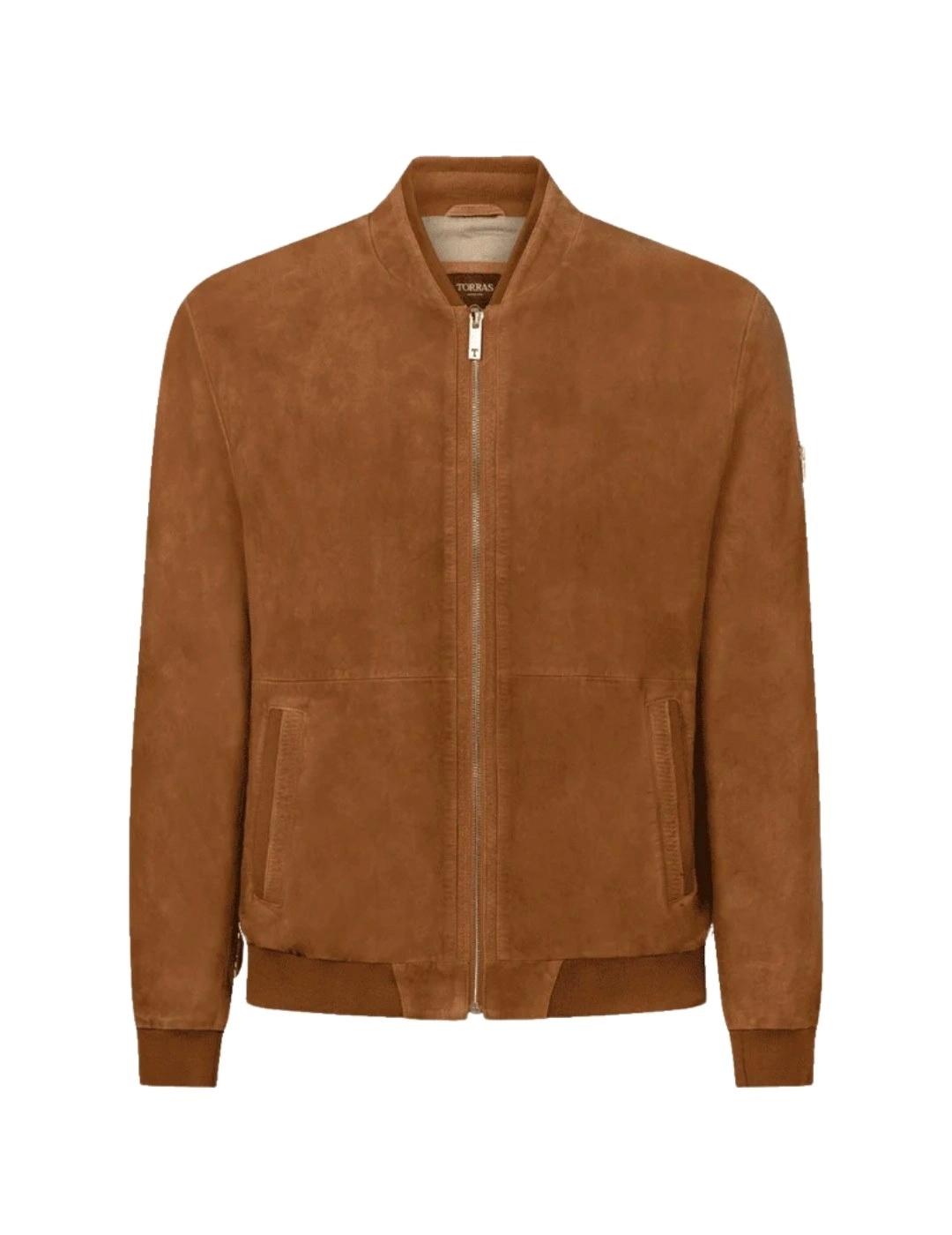 TORRAS Cazadora Ante Marrón hombre