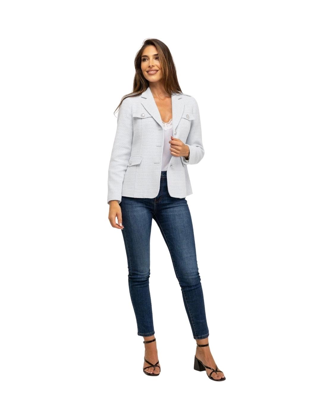 Fashion Chaqueta Bazoca Blanca