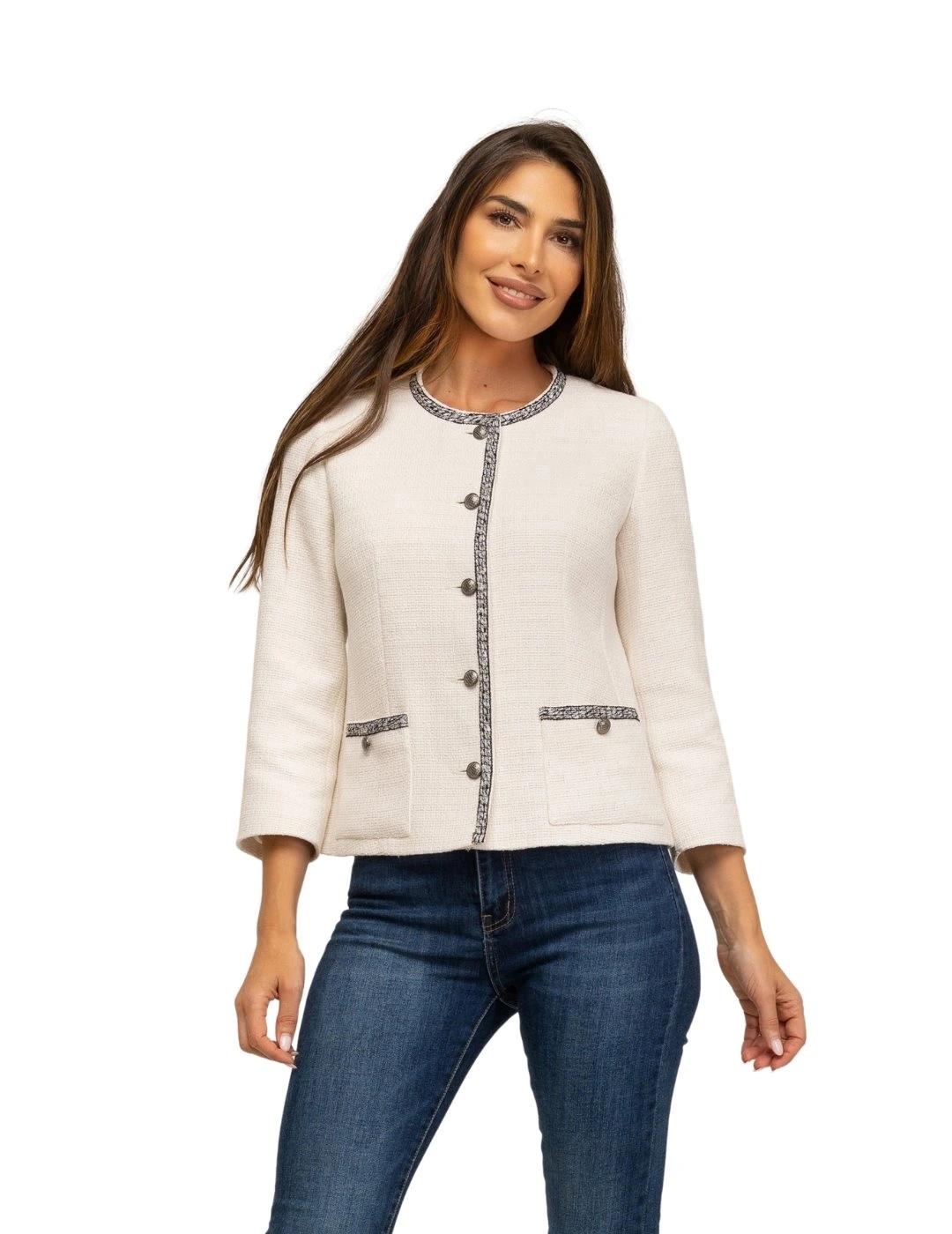 Fashion Chaqueta Espada Blanca