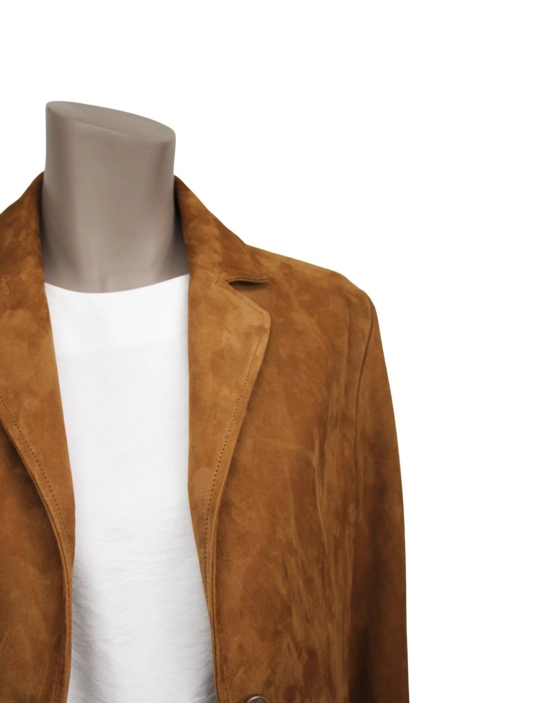 LUIS CAMPOY Americana marrón de ante Misty