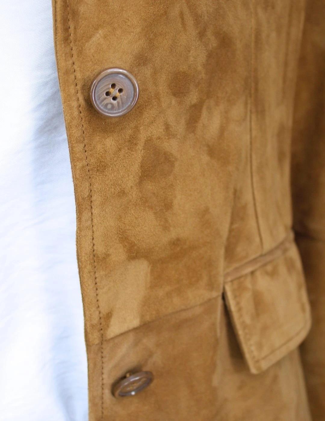 LUIS CAMPOY Americana marrón de ante Misty