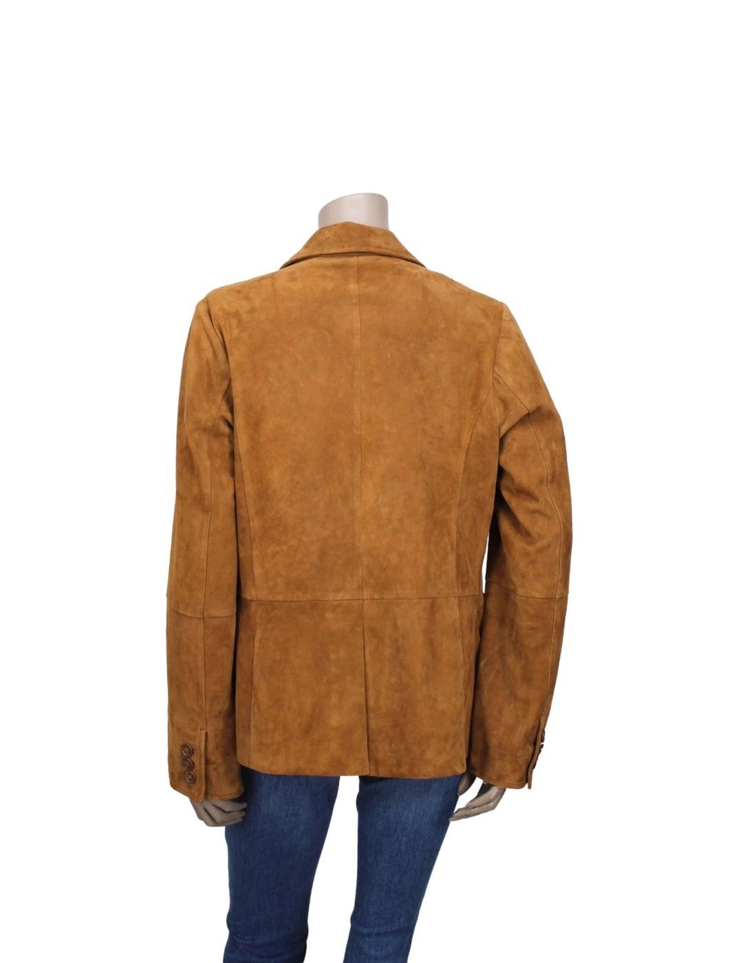 LUIS CAMPOY Americana marrón de ante Misty