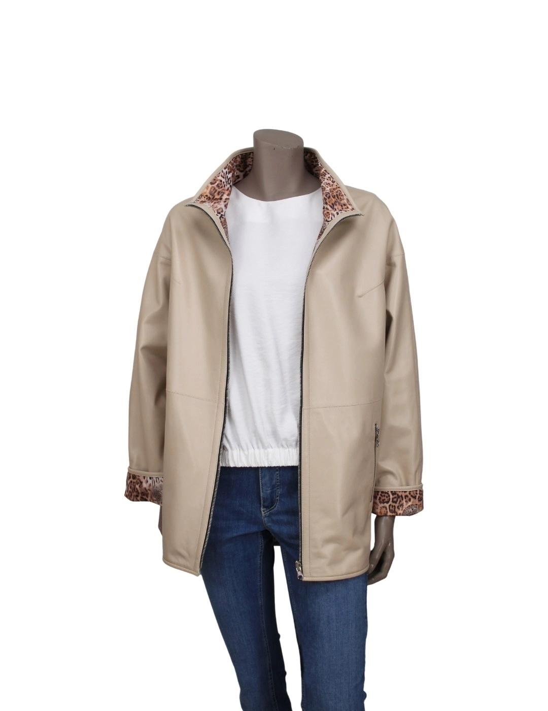 LUIS CAMPOY Chaqueta Beige Napa