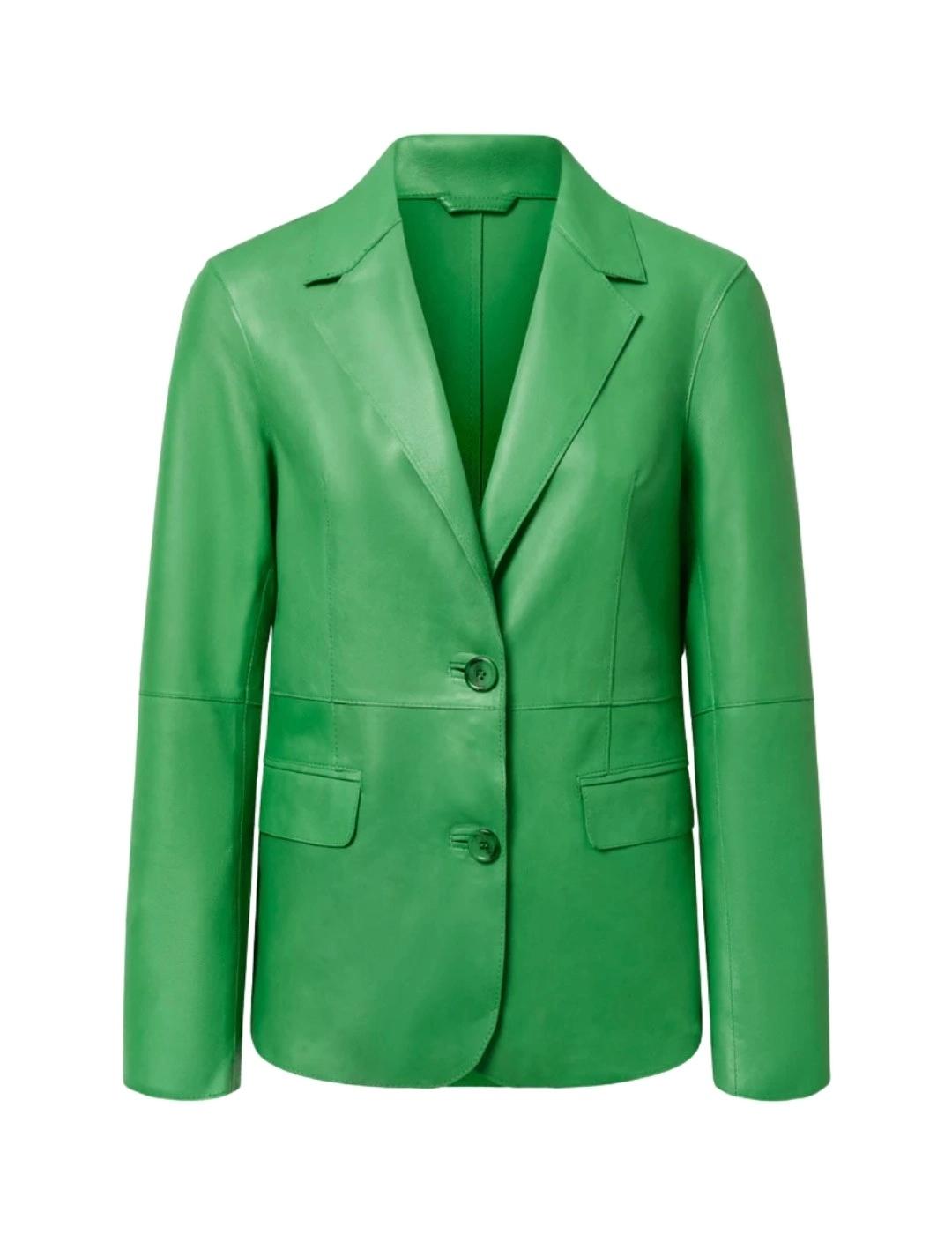 TORRAS Americana Cuero verde