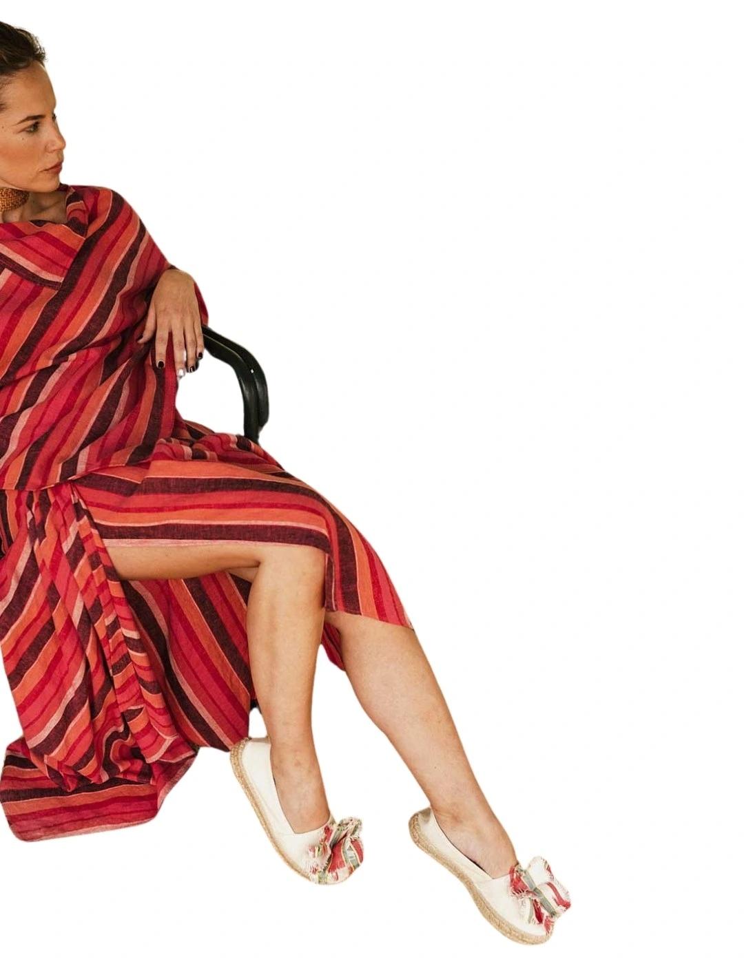 Nät Alpargatas Fornalutx beige con flor