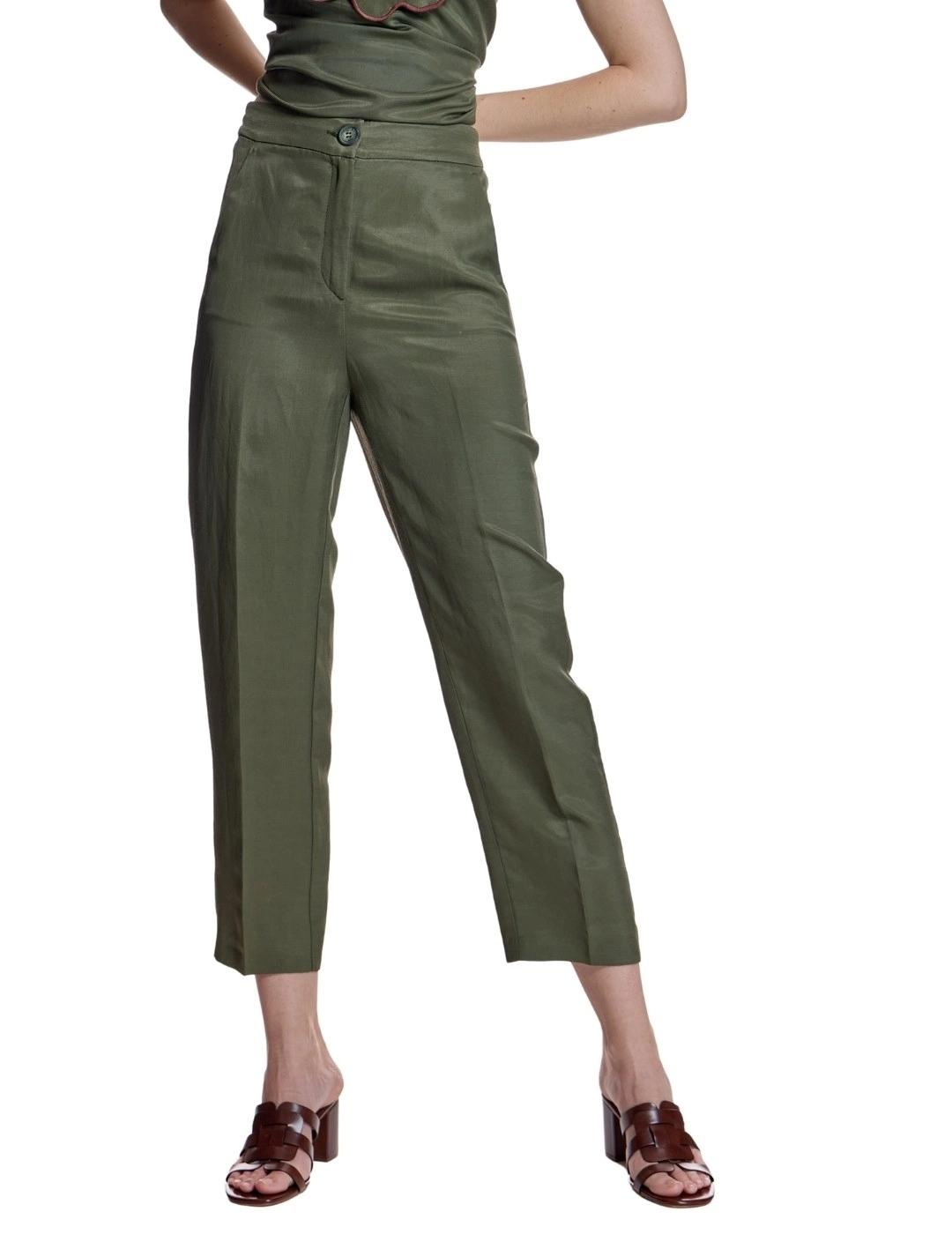 Alba Conde Pantalón tobillero kaki