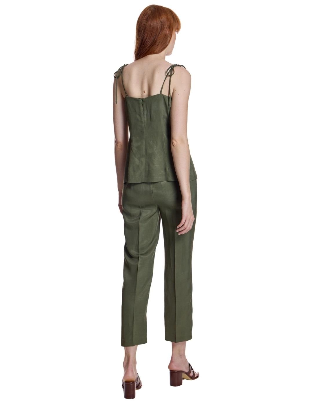 Alba Conde Pantalón tobillero kaki