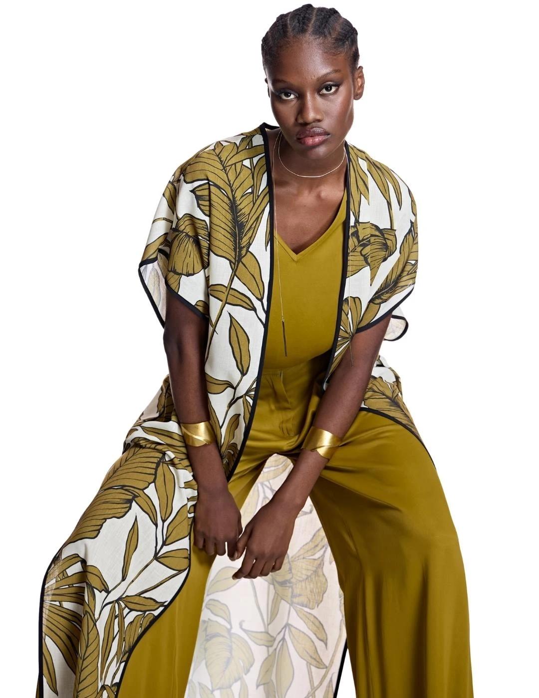 Alba Conde Blusa verde oliva