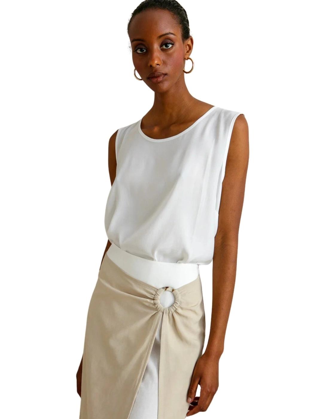 Maria Bellentani Falda Beige midi