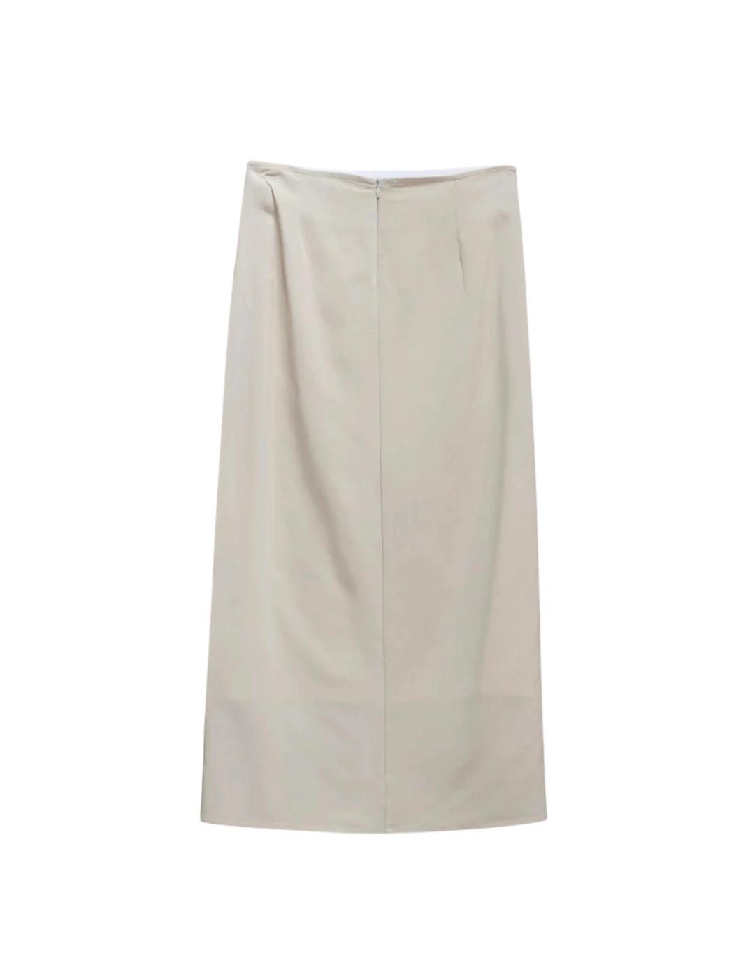 Maria Bellentani Falda Beige midi